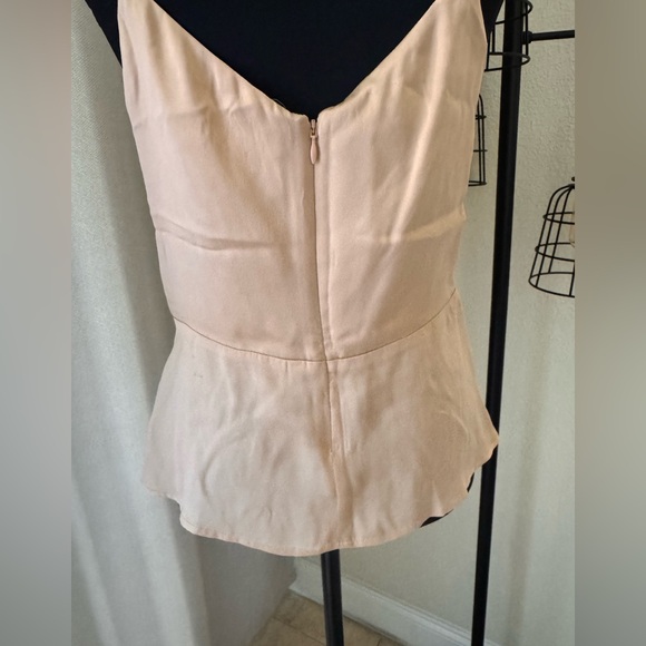 L’AGENCE 100% Silk Cami Tan Sleeveless Top Size Small Elegant Chic - Picture 6 of 8